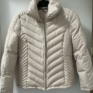 NWOT Reaction Kenneth Cole Women's Cream Quilted Puffer Jacket - M